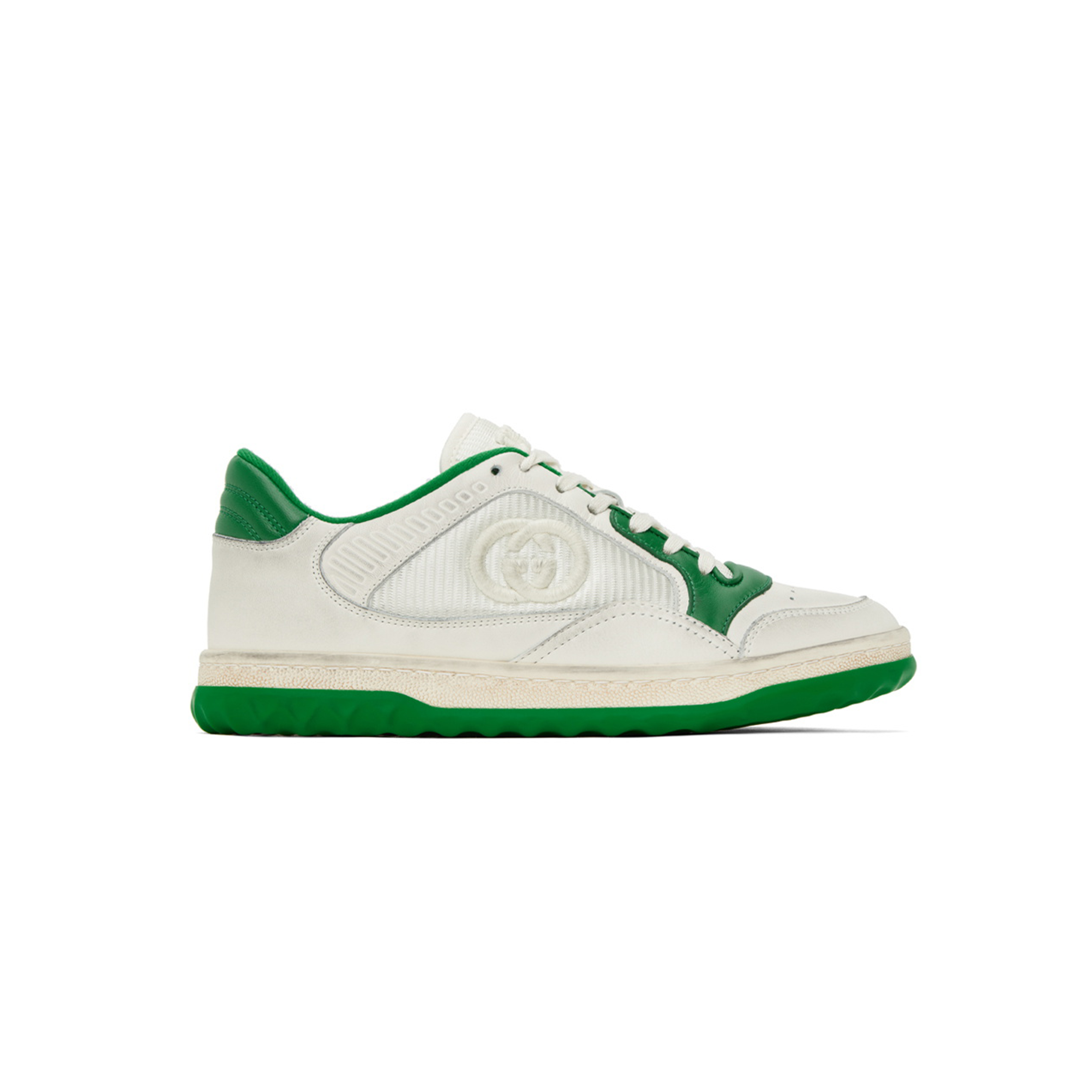 G*u*i off-white & green mac80 sneakers